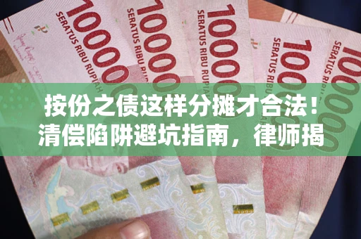 武汉按份之债这样分摊才合法！清偿陷阱避坑指南，律师揭秘关键条款