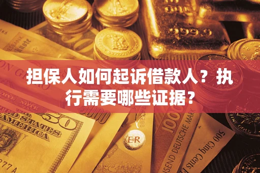 武汉担保人如何起诉借款人？执行需要哪些证据？