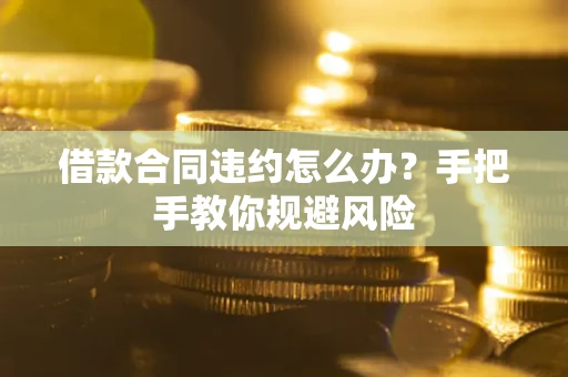 武汉借款合同违约怎么办？手把手教你规避风险