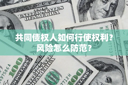 武汉共同债权人如何行使权利？风险怎么防范？