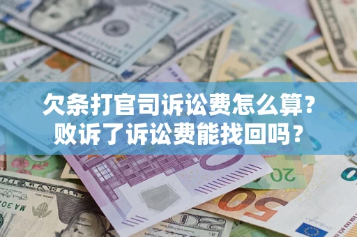 武汉欠条打官司诉讼费怎么算？败诉了诉讼费能找回吗？
