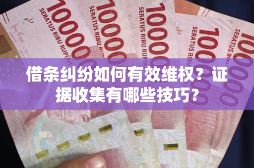 武汉借条纠纷如何有效维权？证据收集有哪些技巧？