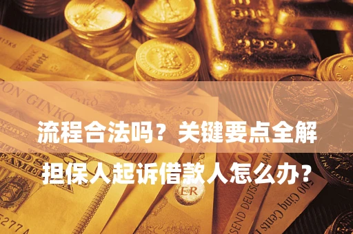 武汉

担保人起诉借款人怎么办？流程合法吗？关键要点全解析