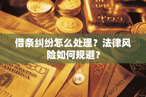 武汉借条纠纷怎么处理？法律风险如何规避？