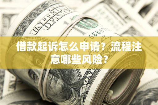 武汉借款起诉怎么申请？流程注意哪些风险？