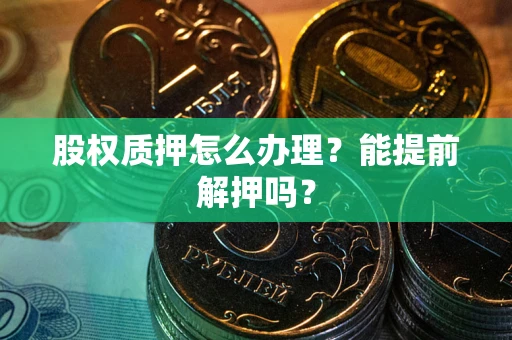 武汉股权质押怎么办理？能提前解押吗？
