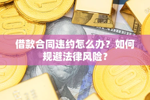 武汉借款合同违约怎么办？如何规避法律风险？