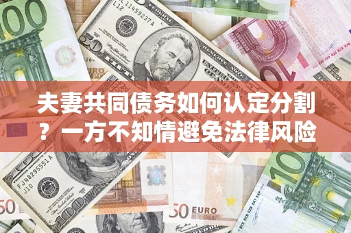 武汉夫妻共同债务如何认定分割？一方不知情避免法律风险必看！